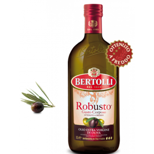 Оливковое масло Bertolli Robusto olio extra vergine 1л