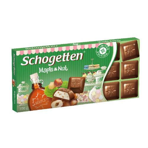 Шоколад Schogetten Maple&Nut Кленовый сироп и орехи 100г