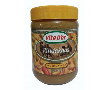 Арахисовое масло Vita D'or Pindakaas Stukjes Pinda 500г