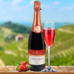 Fragolino Fiorelli Rosso Земляничное красное полусладкое игристое вино 0,75л